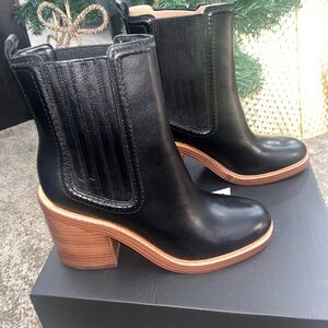 Black Leather Ankle Boots